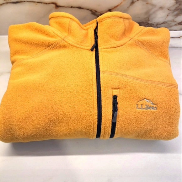 Men's L.L.Bean Fleece 3/4 zip - Picture 3 of 5